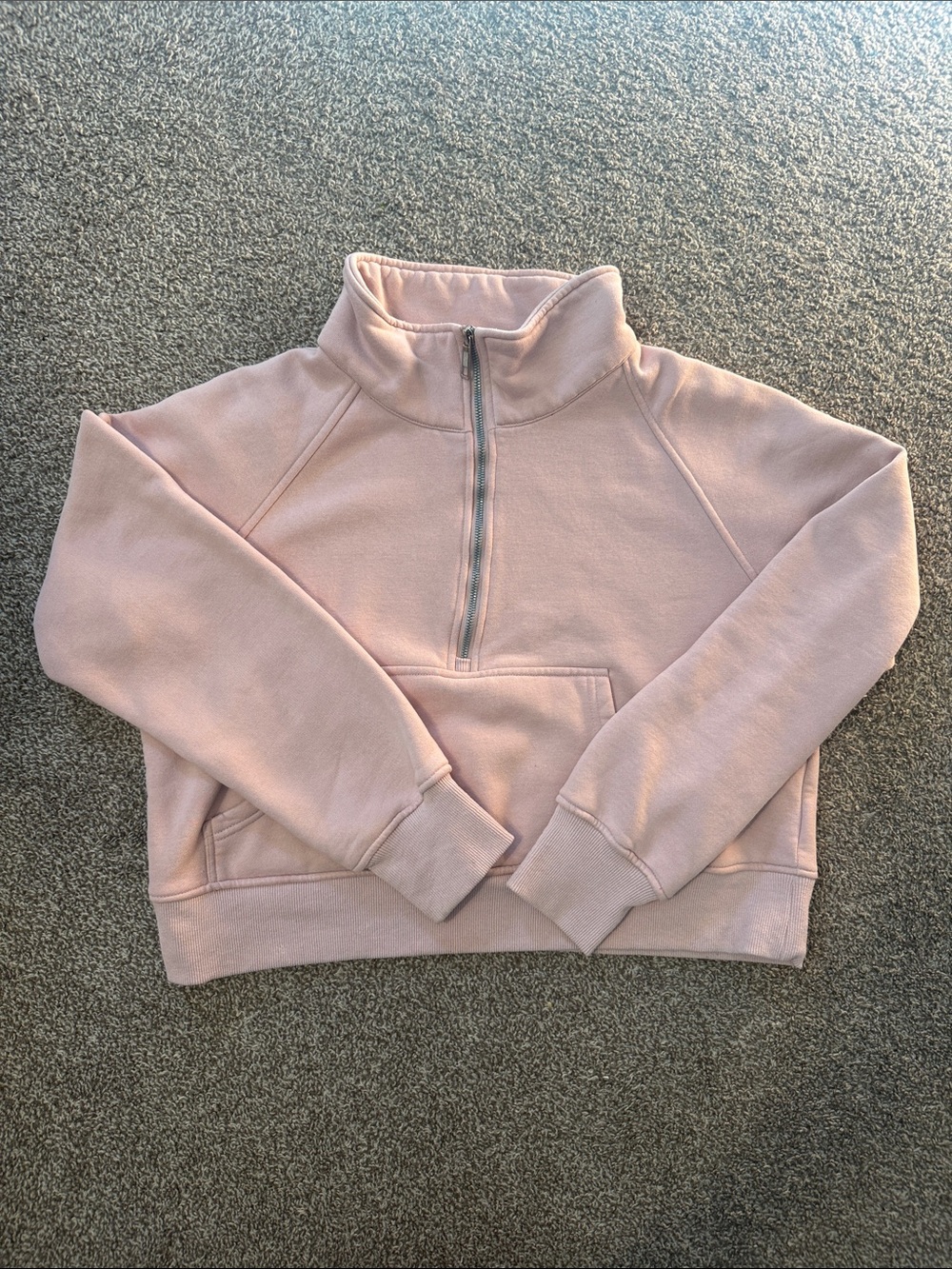 Blush Half-Zip Pullover Sweatshirt